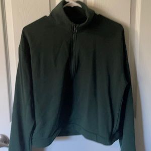 Zyia Forest Green  half zip, sweatshirt